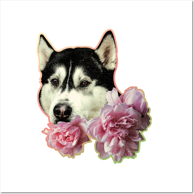 Floral Dog Wall Art by FreshTeas